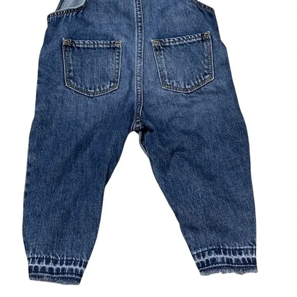 Baby Gap Disney Minnie Mouse Denim Overalls Ruffle Straps Blue Toddler 2T - Picture 10 of 10